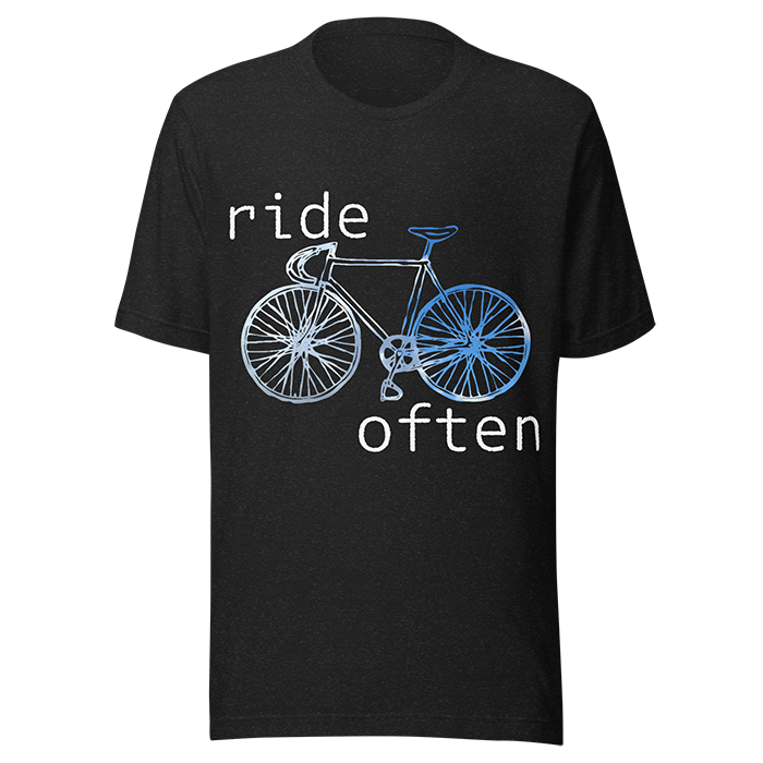Ride often bicycle shirt